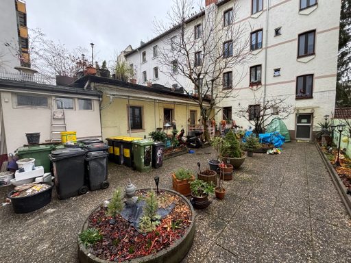 Hofansicht des Wohn- und Geschäftshauses in der Sprendlinger Landstraße in Offenbach