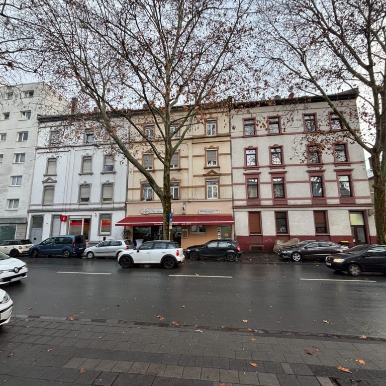 Straßenansicht des Wohn- und Geschäftshauses in der Sprendlinger Landstraße, Offenbach